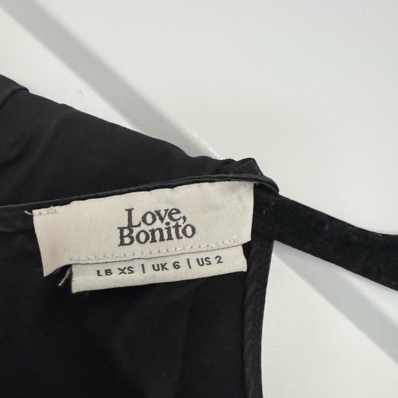 Love Bonito tiered black maxi dress - Picture 4 of 4